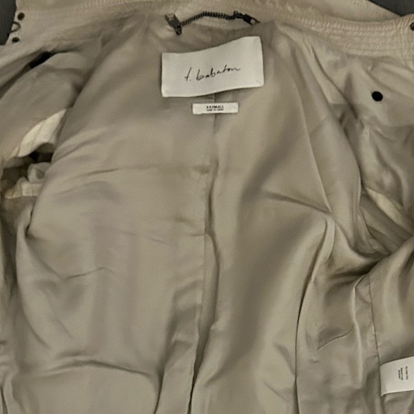 T. Babaton bottom front trench coat size xxsmall circa 2012 - Picture 3 of 5